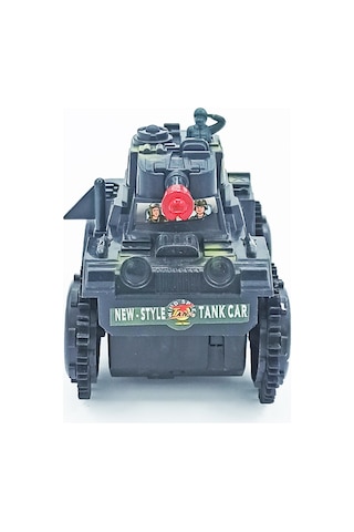 Takla Atan Pilli Işıklı Çılgın Tank 12Cm Oyuncak Takla Atan Tank