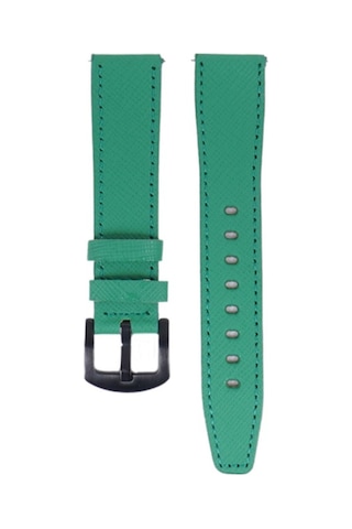 Fro Lw38-43 20 Mm Hakiki Deri Safiano Yeşil Kordon Siyah Toka