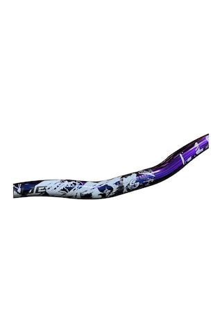 Lunje Rainbow Beyaz Alüminyum 780mm Bisiklet Gidon Boğaz Seti Çok Renkli