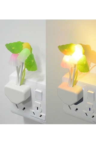 Petrix Çiçekli Dekoratif Rgb Sensörlü Gece Lambası Çok Renkli