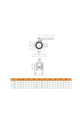Oval Flanşlı-Glenli Küresel Vana - 1 1 2''