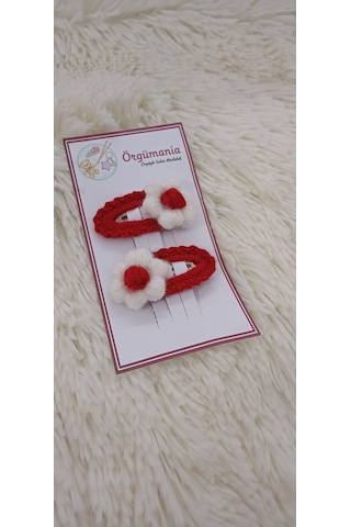 Çıtçıtlı Toka - Papatya Toka Bordo Bordo