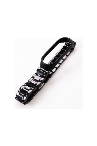Xiaomi Mi Band 3 Uyumlu Krd-21 Metal Zore Kordon-siyah