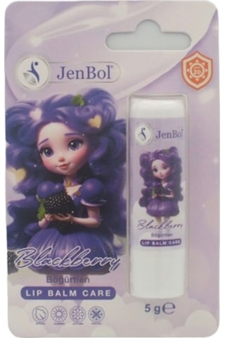Jenbol Kids Lip Balm Dudak Bakım Kremi Böğürtlen Spf 20 5 Gr