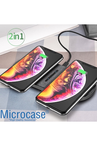 15w 2in1 Kablosuz Hızlı Şarj Standı - Al3912