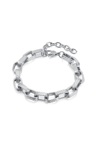 Gümüş Opk Moda Paslanmaz Çelik Bileklik Gümüş