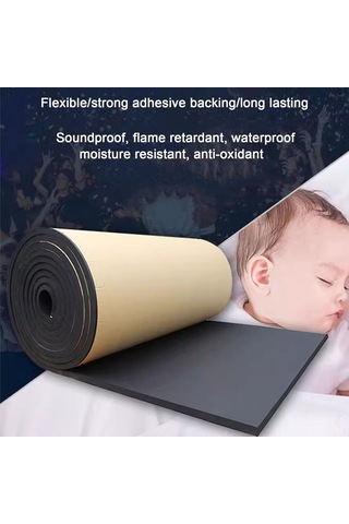 Garaj Sütun Koruyucu Self Yapıştırıcı Köpük Duvar Sütun Koruma, Antiampact, Black1cm500cm