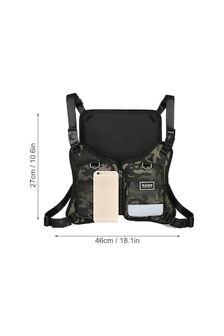 Artfulabode Yeleği: Ve Su Reflektif Kamuflaj Geeroyoo Geçirmez Çok Cepeli Balıkçı Ayarlanabilir, Bq Kamuflaj