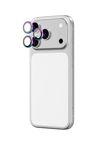 Apple Uyumlu iPhone 17 Pro Amazingthing Anti Reflective Kamera Lens Koruyucu Uygulama Aparatlı Colorful