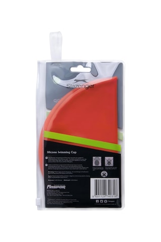Slazenger Yüzücü Bonesi Silikon Sn00 Red Pvc Zipper Bag Kırmızı