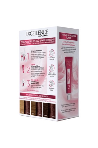 L'Oreal Paris Excellence Creme Büyüleyici Kahve Saç Boyası 4.15