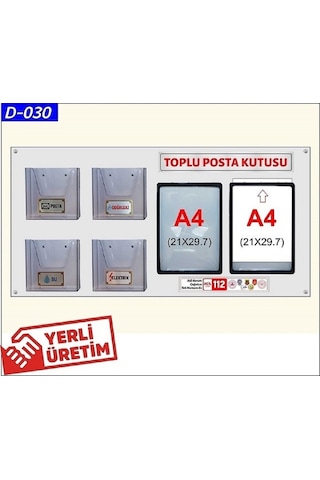 D-30 TOPLU POSTA KUTUSU