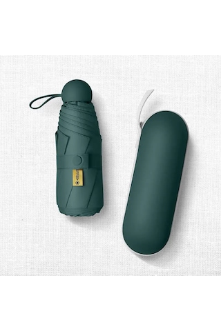 Özel Kılıflı Yeşil Şemsiye Koyu Yeşil