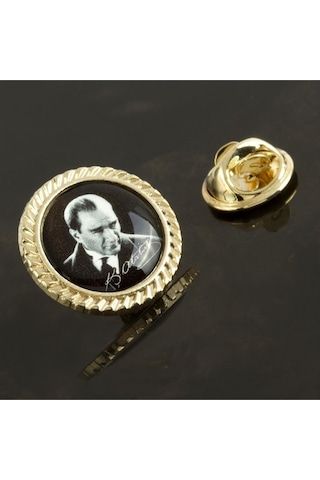 Csmtex 1 Atatürk Yaka Rozet-gümüş Rengi Çok Renkli 38322512