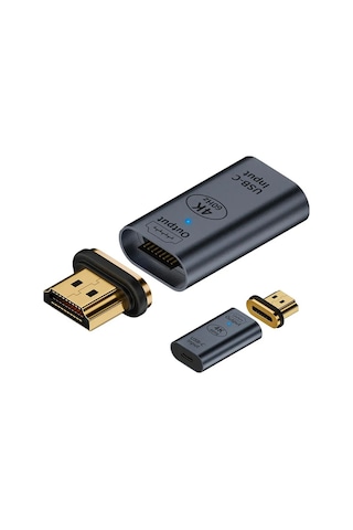 Ally Hdmı To Type-c 4k 60hz Mıknatıslı Çevirici Otg Adaptör