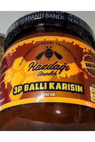 Kazdağı 3 Mix 500g Çam Balı, Polen, Perga Karışımı