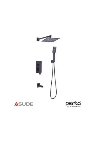 Penta 4889 Ankastre Banyo&duş Sistemi Black Square siyah