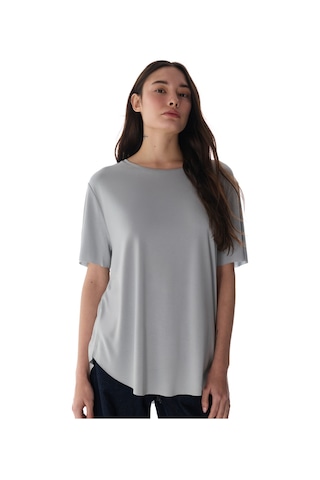 Penti Gri Bisiklet Yaka Oversize Modal T-Shirt