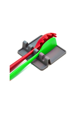 Mutfak Gereçleri Tutucu, 2'li Paket Mutfak Gereçleri Tutucu Gri Süzgeçli Isıya Dayanıklı Mutfak Gereçleri Tutucu, Bpa İçermez Spatula Yerleştirme Gereçleri Diğer