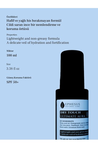 Dry Touch Ultimate Aura Yoğun Nemlendirici Spf 50+ Koruyucu Güneş Kremi 100ml