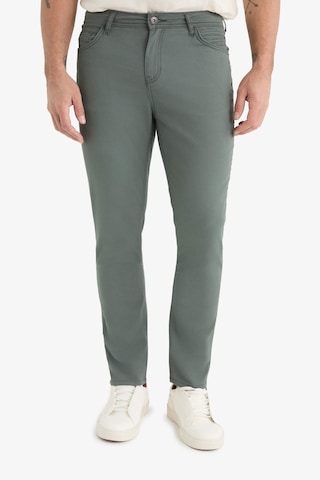 DeFacto Yazlık Gabardin Chino Kanvas Pantolon Slim Fit Dar Kesim Dar Paça Cepli B2089AX25SPGN826