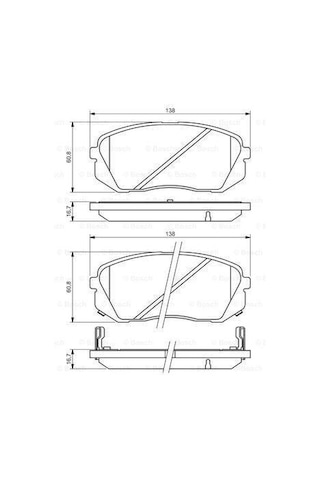 Hyundai İx35 Ön Fren Balatası 1.6 Gdı 135 Beygir 2010-2015 Bosch