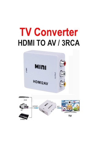 Hdmi To Rca Tos Lale Av Converter Çevirici