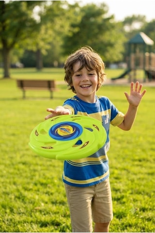 Kolay Kavranır 22 Cm Profesyonel Uçan Disk Frisbee - Açık Alan Park Ve Plaj Oyuncağı Açık