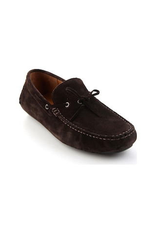 Bambi Kahve Hakiki Deri Erkek Loafer Ayakkabı E01547009902 Kahve