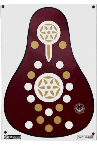 Okcubaba Vinil Geleneksel Okçuluk Hedef Yüzü 80x115 Cm Koyu Kahve