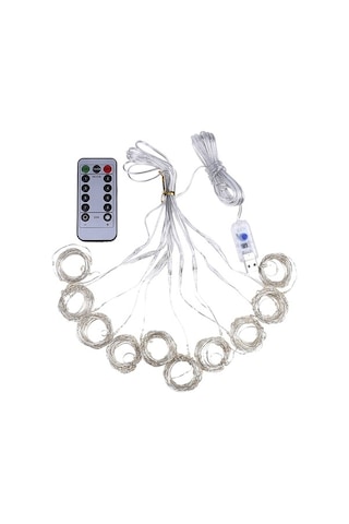Trendooze 300 Led Usb Perde Işığı - 3m X 3m, Uzaktan Kumandalı Renkli Aydınlatma