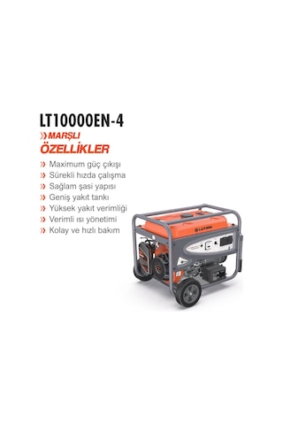 Lutıan Lt10000en-4 Marşlı Benzinli Jeneratör 18.0hp 8.3kw