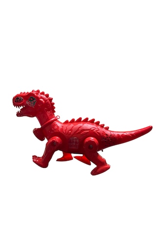 Pilli Işıklı Müzikli Dinozor Kırmızı