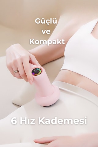 Fg-720 Shiatsu 5 Başlıklı Masaj Aleti,6 Hız Kademeli, Yağ Yakımını Destekleyen Tüm Vücut Masaj Beyaz