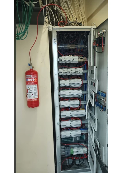 6 Kg Hfc Gazlı Otomatik Pano Söndürme Sistemi 4 Yıl Güvenceli Askı Aparatı Hediye İle Yüksek Performans