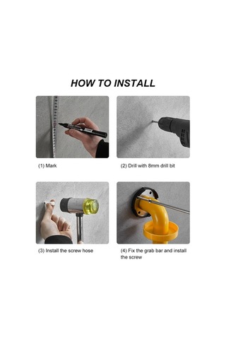 Dancemonkey Gece Aydınlatıcı Kaymaz Tutma Çubuğu - Yaşlılar & Engelliler İçin Güvenlik Bariyeri