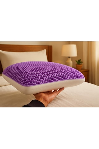 Soub Sleep Tpe Gel Flex Visco Yastık Koyu Mor Soub Sleep Tpe Gel Flex Visco Yastık Koyu Mor