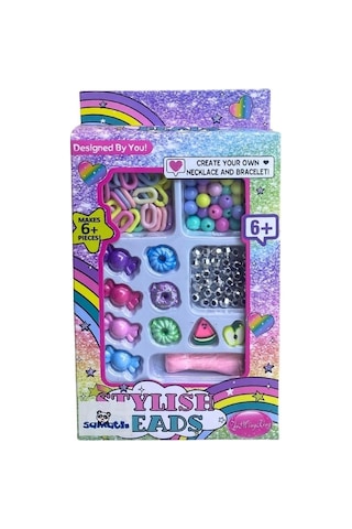 Stylish Beads Bilezik Ve Kolye Yapım Seti Renkli Boncuklu Takı Tasarım Seti