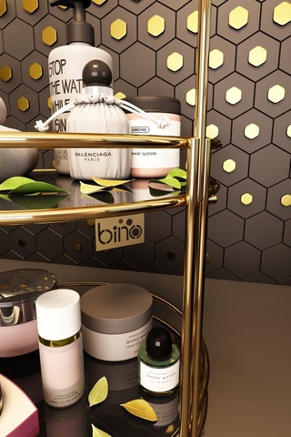 Bino Banyo Düzenleyici Organizer Takı Kozmetik Havlu Rafı Standı