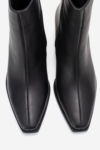 Luvishoes Luvi Shoes Lexıa Siyah Cilt Hakiki Deri Kadın Western Bot Siyah
