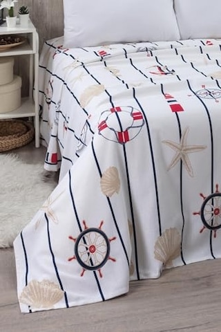 Çarşafı Lastikli Tek Kişilik Pike Yatak Örtüsü 170 X 230 Kırmızı Genel