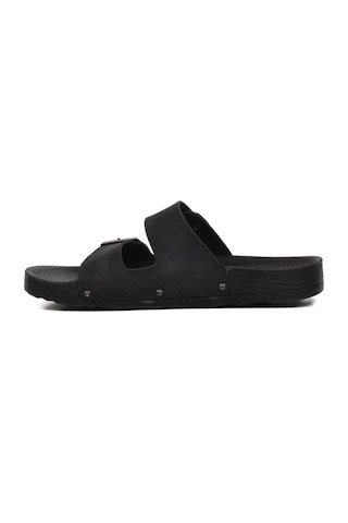 Pierre Cardin Siyah Nubuk Erkek Terlik Pc-7241 M A-siyah Siyah