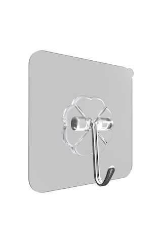 Kangvka 24 Adet Transparent Süper Yapışkan Paslanmaz Çelik Duvar Kanca - 10kg Yük Kapasitesi, Suya Dayanıklı, Ev & Otel Kullanıma Uygun