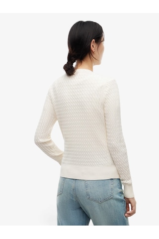 Tommy Hilfiger Co Cable Fıne Gg C-nk Ls Sweater Kadın Sarı Kazak - Ww0ww44993