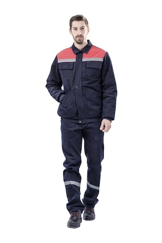 Şensel, Kapitoneli Mont Takım, Lacivert-Kırmızı -92E252-Iş Takım