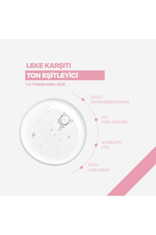 Koyu Leke Karşıtı %3 Traneksamik Asit Cilt Tonu Eşitleyici Aydınlatıcı Serum 30ml