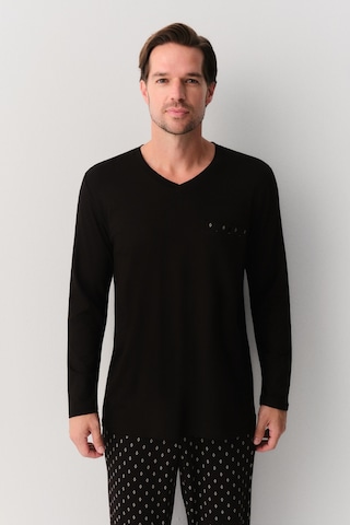 Suwen Adrian Erkek Pijama Takımı Sh26309660911 Siyah Desenli