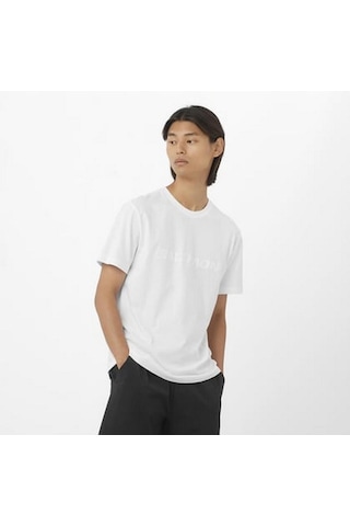 Salomon Bıg Logo Tee M Whıte Erk T-shırt Lc2527000 Beyaz