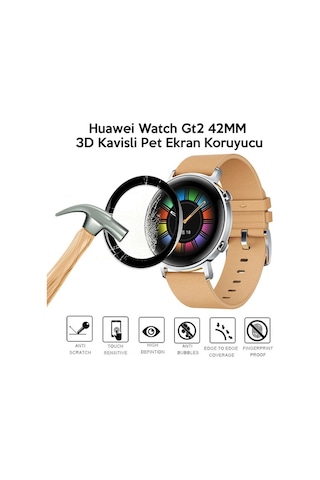 Huawei Watch Gt2 42mm 3d Kavisli Pet Ekran Koruyucu- 5775