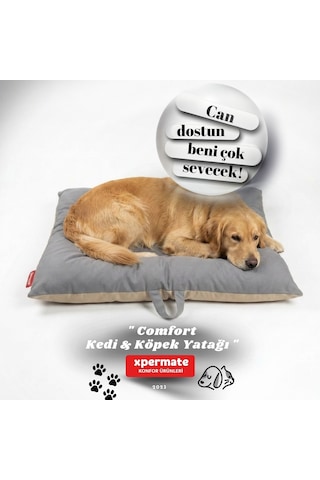 Xpermate Comfort Köpek Minderi Köpek Yatağı 55 x 65 CM Ant-Bej
